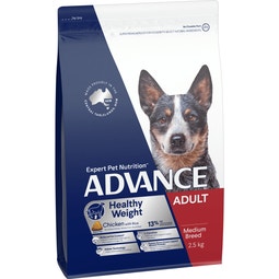 ADVANCE Adult Medium Breed Healthy Weight Dry Dog Food Chicken & Rice 2.5kg image