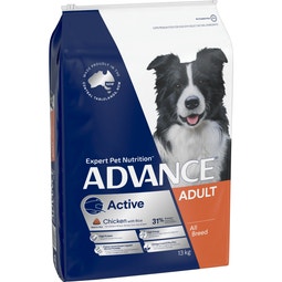ADVANCE Adult Active Dog Dry Dog Food Chicken & Rice 13kg image