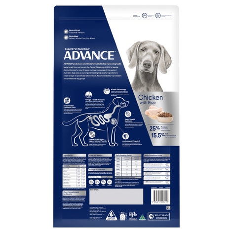ADVANCE Adult Large Breed Dry Dog Food Chicken 15kg image 1
